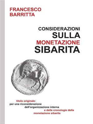 cover image of Considerazioni sulla monetazione sibarita